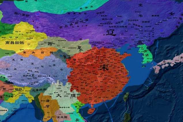北宋疆域地图